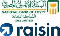 National bank of Egypt with Raisin Logo