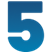 Number 5 icon